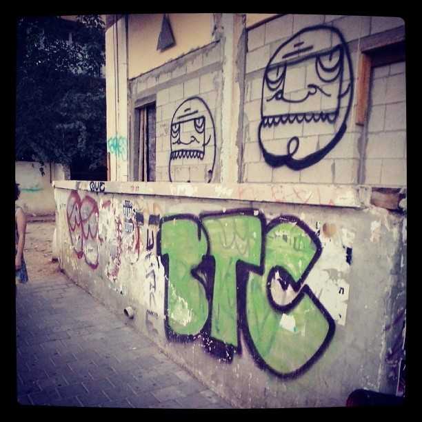 BTC graffiti in Tel Aviv